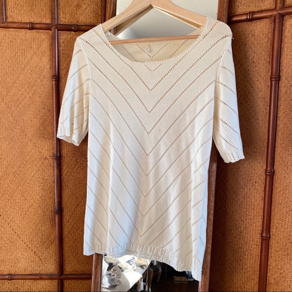 J Crew Ivory Knitted Sweater Size S - Picture 9 of 10